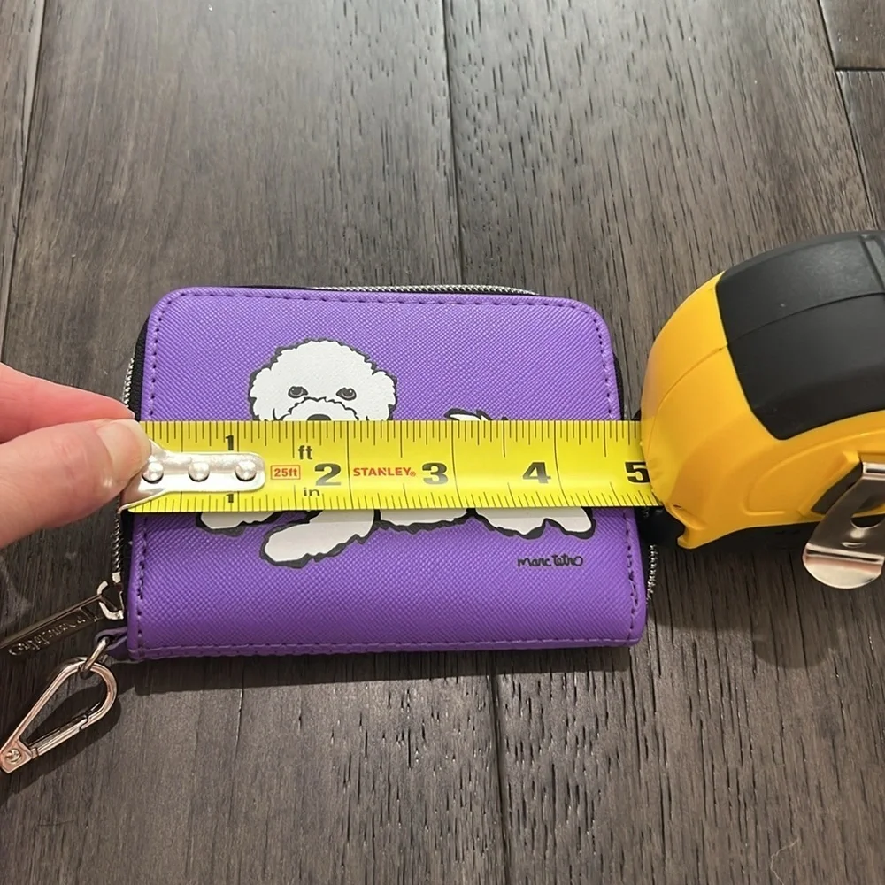 Marc Tetro bichon frise wristlet wallet